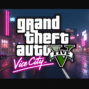 Grand Theft Auto VI logo dengan latar belakang Vice City