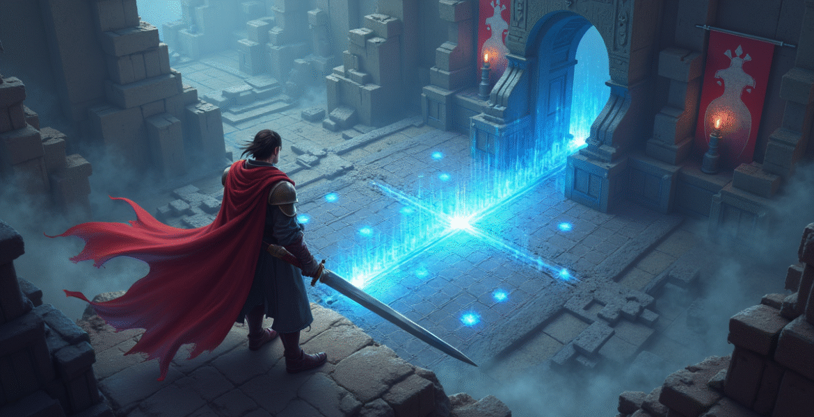 Valiant Tactics gameplay screenshot dengan karakter dan antarmuka